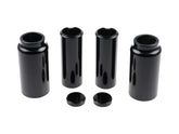 Cult Werk 6 Piece Fork Covers With Lower Fork Aluminum Covers Long Version, Plain, Relocated Oem Headlamp Mask And Front Turn Signal Position Gloss Black Powder Coated Cult Werk Default Title