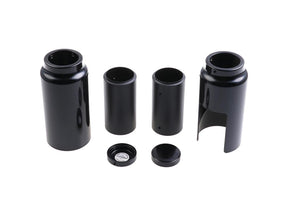 Cult Werk 6 Piece Fork Covers With Lower Fork Aluminum Covers Mid Version, With Cult Werk Logo, With Oem Turnsignals And Relocated Oem Headlamp Mask Gloss Black Powder Coated Cult Werk Default Title