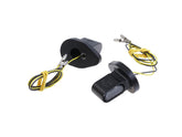 Cult Werk Shorty Front Turn Signal With Bracket Set For Indian Scout Black Smoke Led Cult Werk Default Title