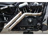 Bsl Firestarter Midcontrol Exhaust System , Raw Hole Heat Shield, Polished Smooth End Cap, Outline 2,5" Bsl Default Title