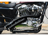 Bsl Rainbow Down Under Exhaust System , Without Heat Shield, Polished Smooth End Cap, Black 2,5" Bsl Default Title