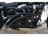 Bsl Rainbow Down Under Exhaust System , Without Heat Shield, Polished Smooth End Cap, Black 2,5" Bsl Default Title