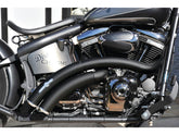 Bsl Rainbow Down Under Exhaust System , Without Heat Shield, Polished Smooth End Cap, Black 2,5" Bsl Default Title