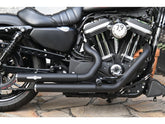 Bsl Top Chopp Staggered Exhaust System , Without Heat Shield, Polished Smooth End Cap, Black 2,5" Bsl Default Title