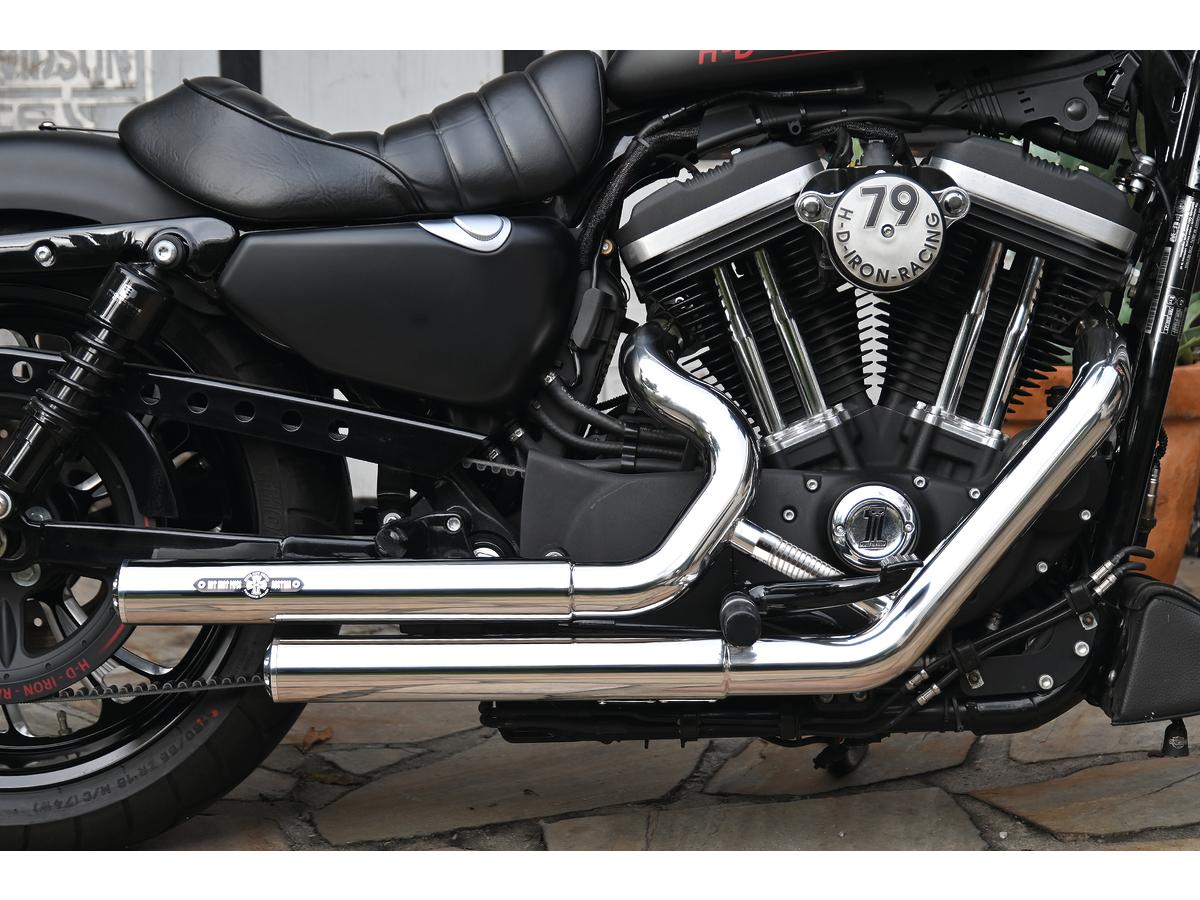 Bsl Top Chopp Staggered Exhaust System , Without Heat Shield, Polished Smooth End Cap, Polished 2,5" Bsl Default Title