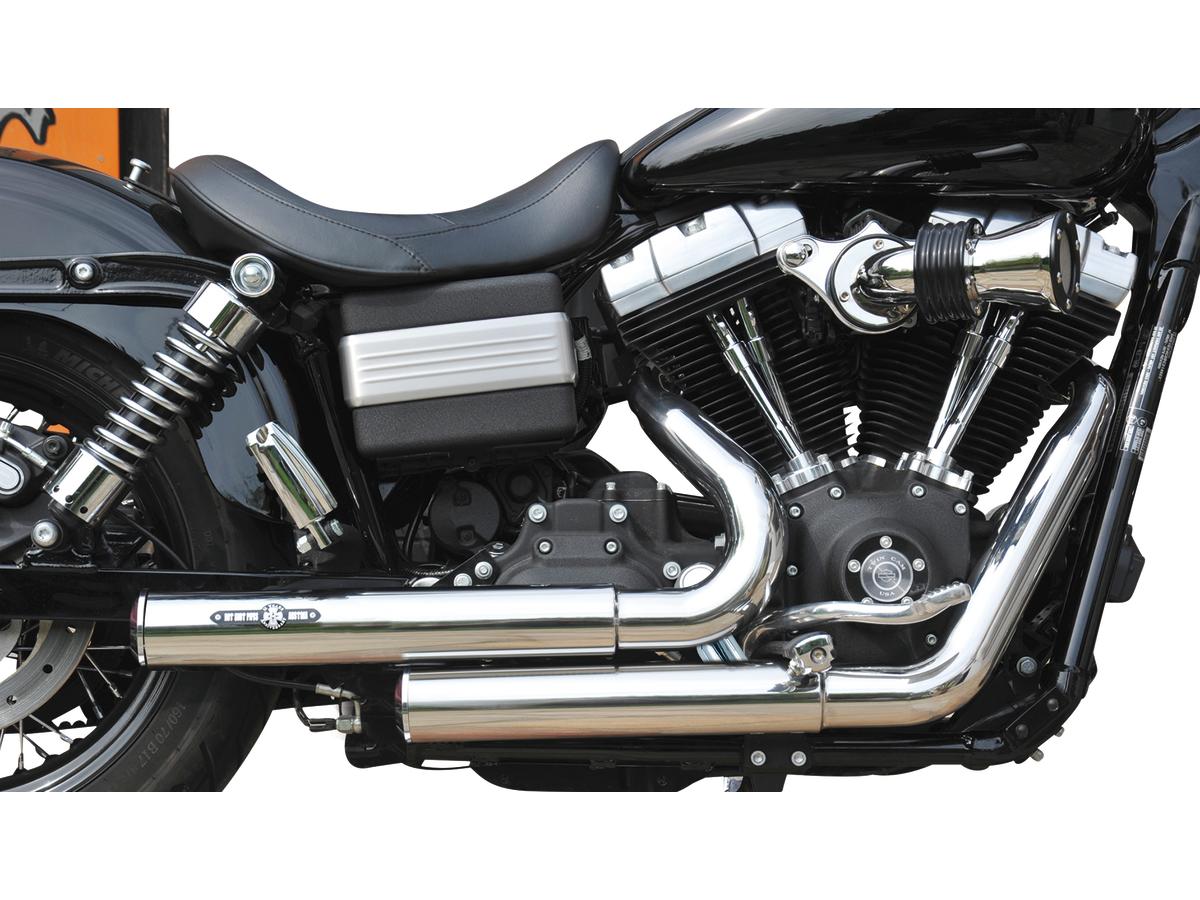 Bsl Top Chopp Staggered Exhaust System , Without Heat Shield, Polished Smooth End Cap, Polished 2,5" Bsl Default Title