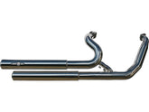 Bsl Top Chopp Staggered Floorboard Exhaust System , Without Heat Shield, Polished Smooth End Cap, Polished 2,5" Bsl Default Title