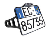 Heinz Bikes Side Mount License Plate Kit Italy Specification 177x177mm Black Anodized Heinz Bikes Default Title