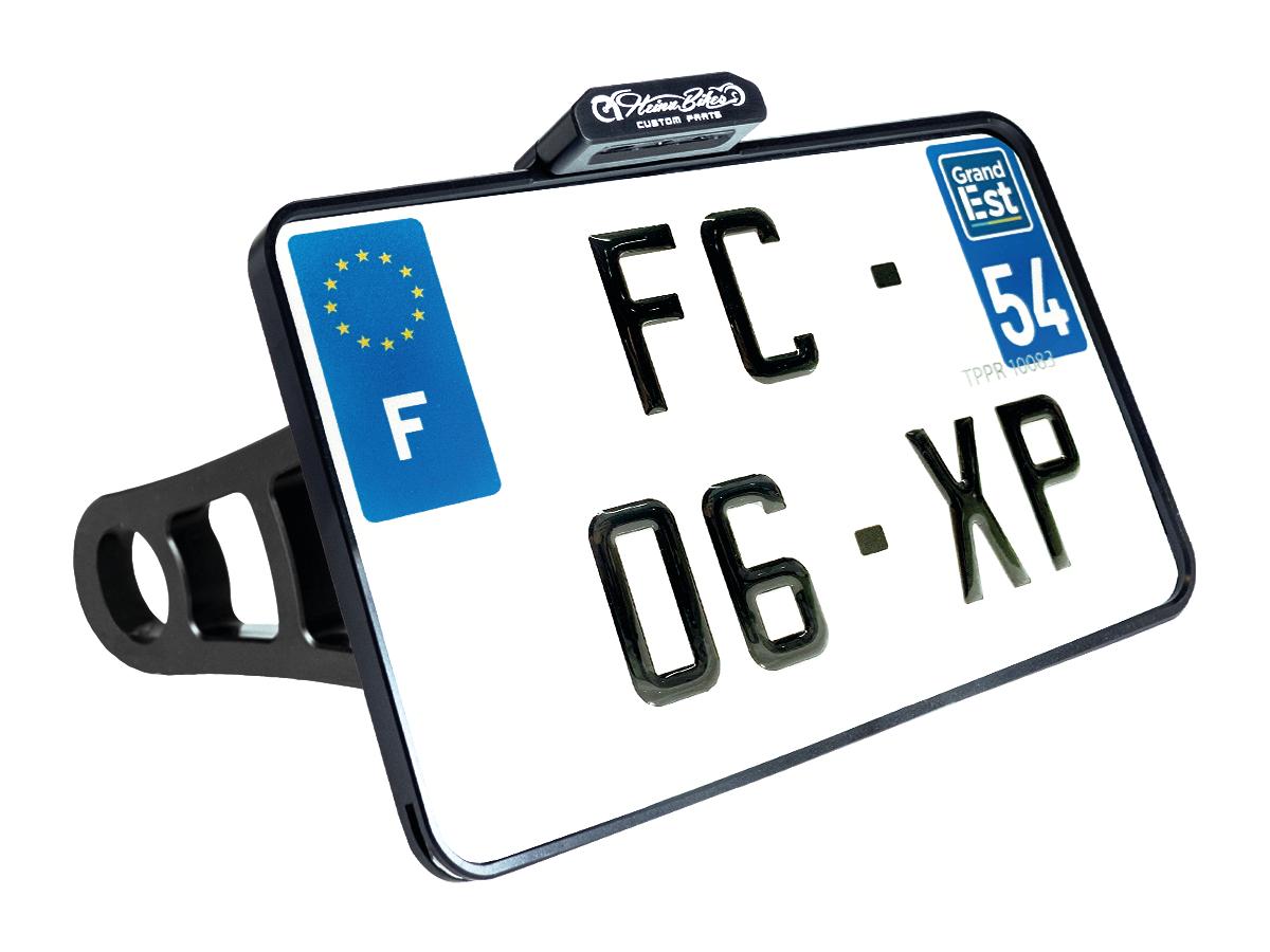 Heinz Bikes Side Mount License Plate Kit France Specification 210x130mm Black Anodized Heinz Bikes Default Title