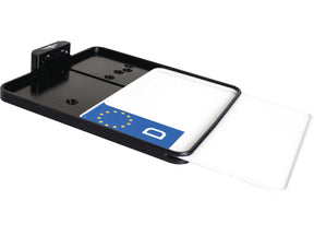 Heinz Bikes Side Mount License Plate Kit Italy Specification 177x177mm Black Anodized Heinz Bikes