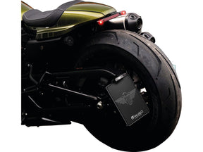 Heinz Bikes Side Mount License Plate Kit Italy Specification 177x177mm Black Anodized Heinz Bikes