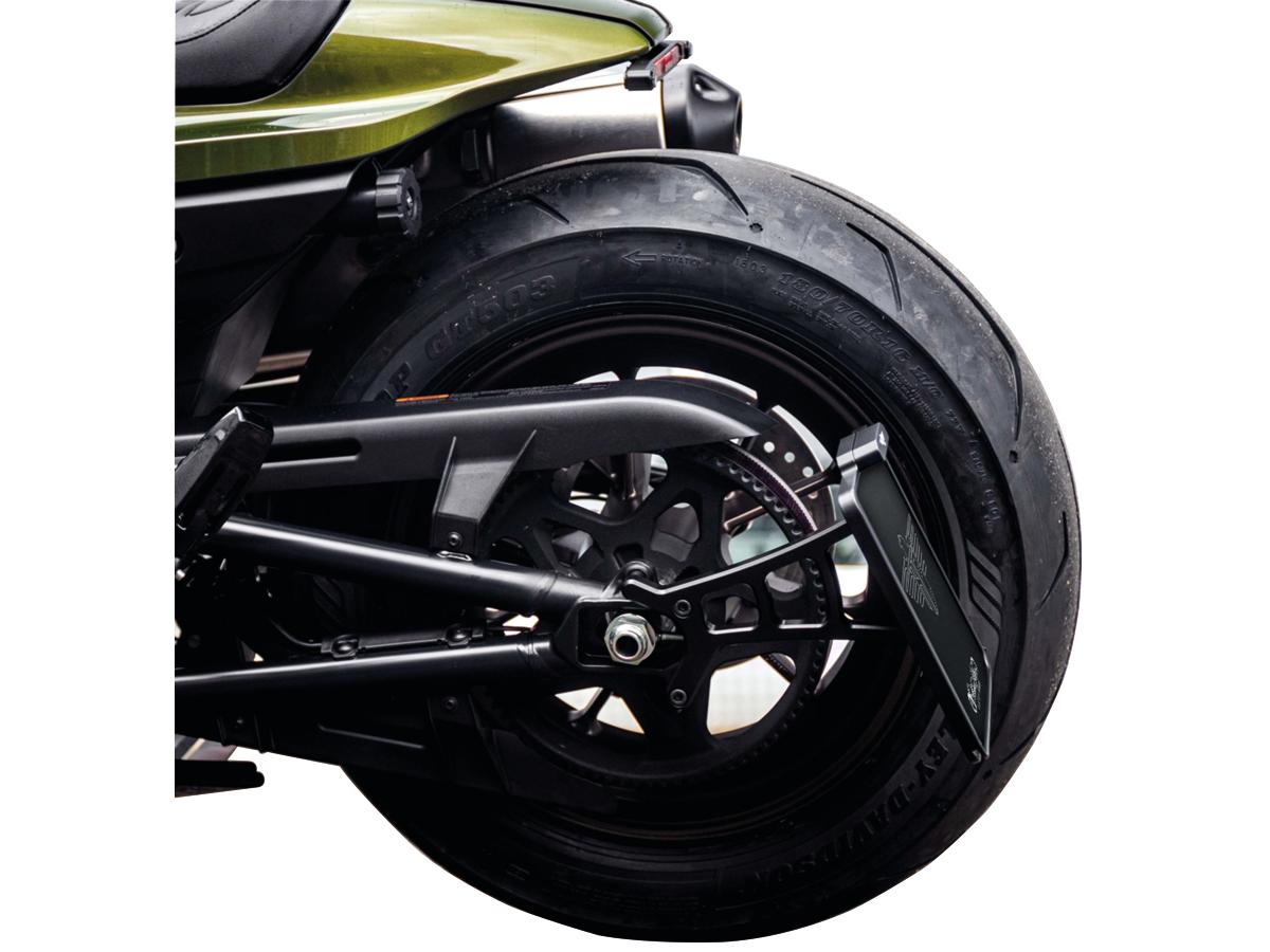 Heinz Bikes Side Mount License Plate Kit Italy Specification 177x177mm Black Anodized Heinz Bikes