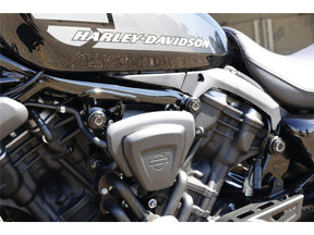 Ricks Motorcycles Smooth Nut Covers For Nightster Without Ricks Logo And Fits For Hex Head Screws With Size 15 Black Ricks Motorcycles