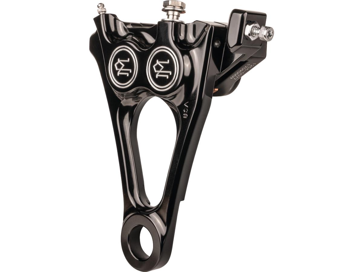 Performance Machine Integrated 125 X 4 R Four Piston Caliper Contrast Cut Rear Performance Machine