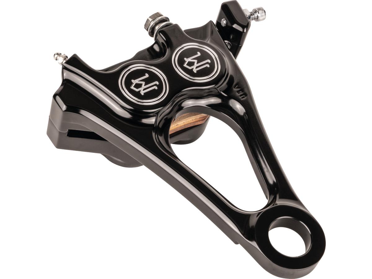 Performance Machine Integrated 125 X 4 R Four Piston Caliper Contrast Cut Rear Performance Machine