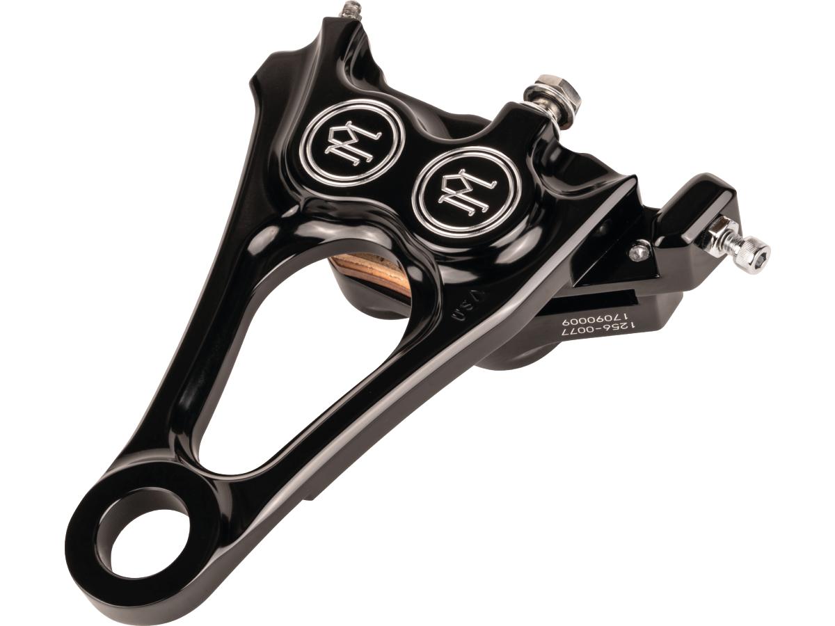 Performance Machine Integrated 125 X 4 R Four Piston Caliper Contrast Cut Rear Performance Machine