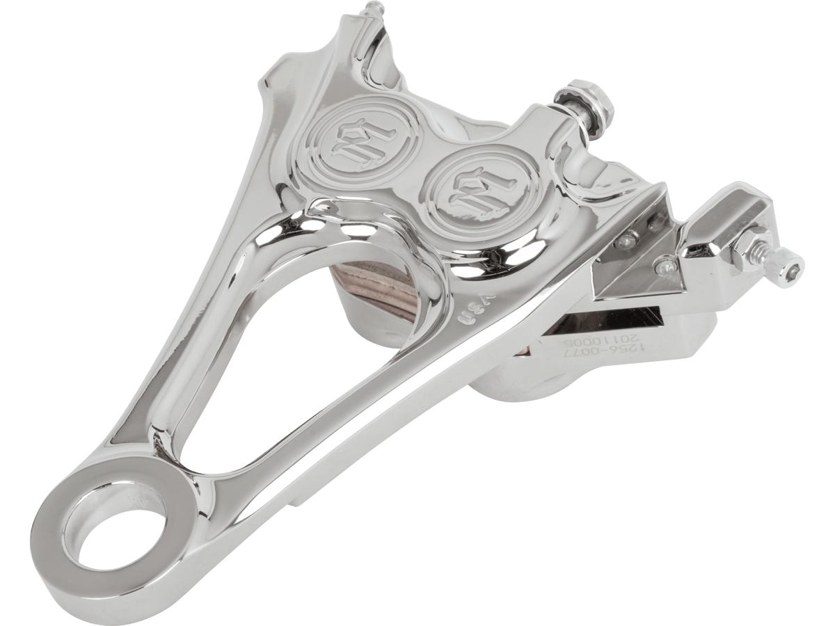 Performance Machine Integrated 125 X 4 R Four Piston Caliper Chrome Rear Performance Machine