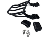 Motherwell Tall Rigid Sissy Bar Luggage Rack Gloss Black Powder Coated Motherwell Default Title