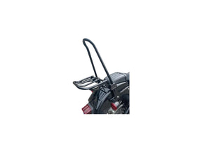 Motherwell Tall Rigid Sissy Bar Luggage Rack Gloss Black Powder Coated Motherwell