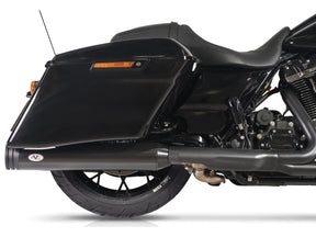 V Performance Double Slip On Muffler Set Endcap Double Ring Black Ceramic Coated V Performance