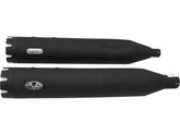 V Performance Double Slip On Muffler Set Endcap Revolver Black Ceramic Coated V Performance Default Title