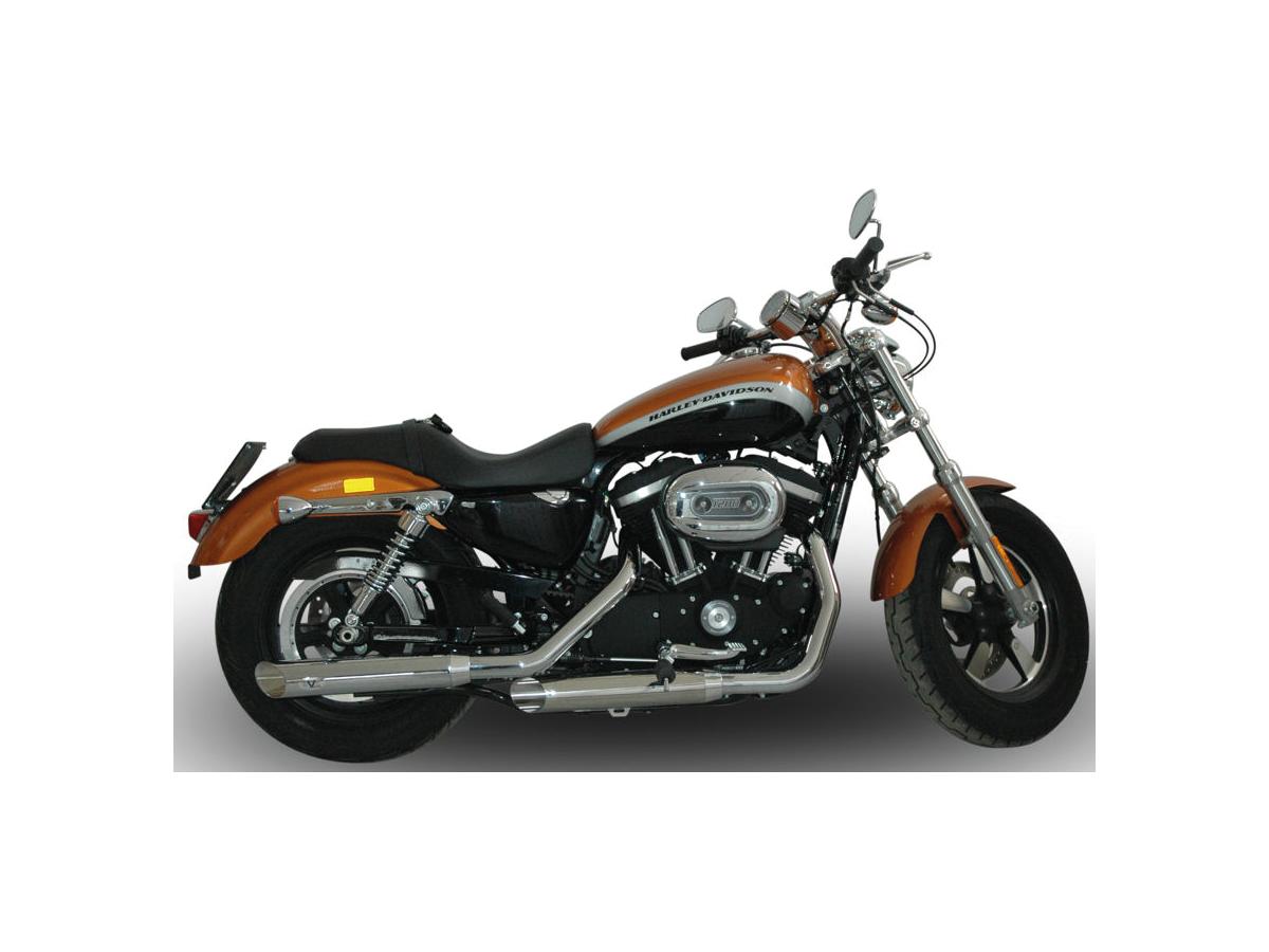 V Performance Double Slip On Muffler Set Endcap Slash Cut Chrome V Performance Default Title