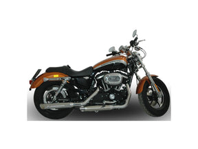 V Performance Double Slip On Muffler Set Endcap Slash Cut Chrome V Performance Default Title