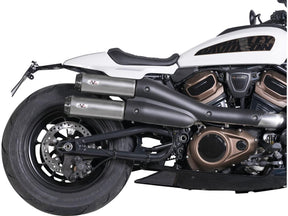 V Performance 2 In 2 Muffler Set For Sportster S Models Endcap Tracker Carbon Satin V Performance