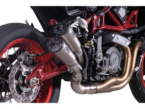 V Performance Thunder Series Twin Slip On Muffler Set Endcap Style Thunder Titanium V Performance
