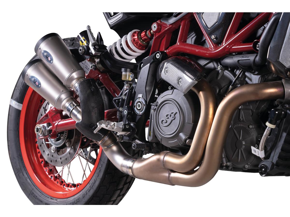 V Performance Thunder Series Twin Slip On Muffler Set Endcap Style Thunder Titanium V Performance