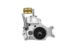 Baker Drivetrain 6 Into 4 70 Early 84 Complete Transmission With Ear, Standard Shift Pattern Raw Case, Mechanical Kicker Cover, Bearing Doors And Top Covers Aluminium Polished Cable Clutch Baker Drivetrain
