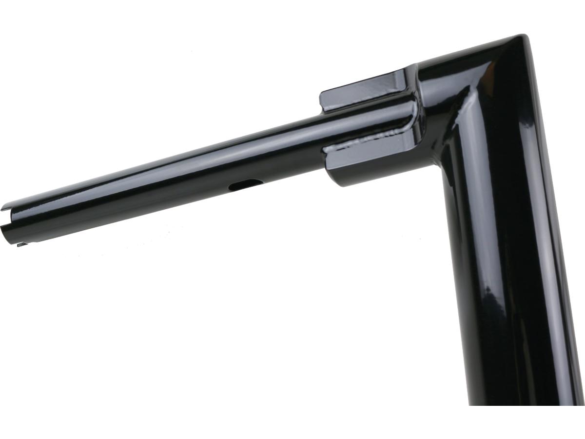 Kodlin 2" Str8 Up Handlebar For Softail Extra Tall (430mm), Width Lower Tube 260 Mm Black Powder Coated Hydraulic Clutch Throttle By Wire Kodlin
