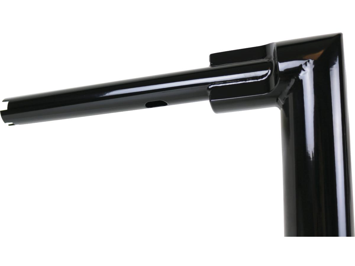 Kodlin 2" Str8 Up Handlebar For Softail Tall (380mm), Width Lower Tube 260 Mm Black Powder Coated Hydraulic Clutch Throttle By Wire Kodlin