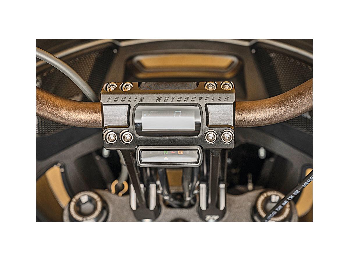 Kodlin 6" Fastback Risers For Oe Digital Speedometer Black 1" Anodized Kodlin