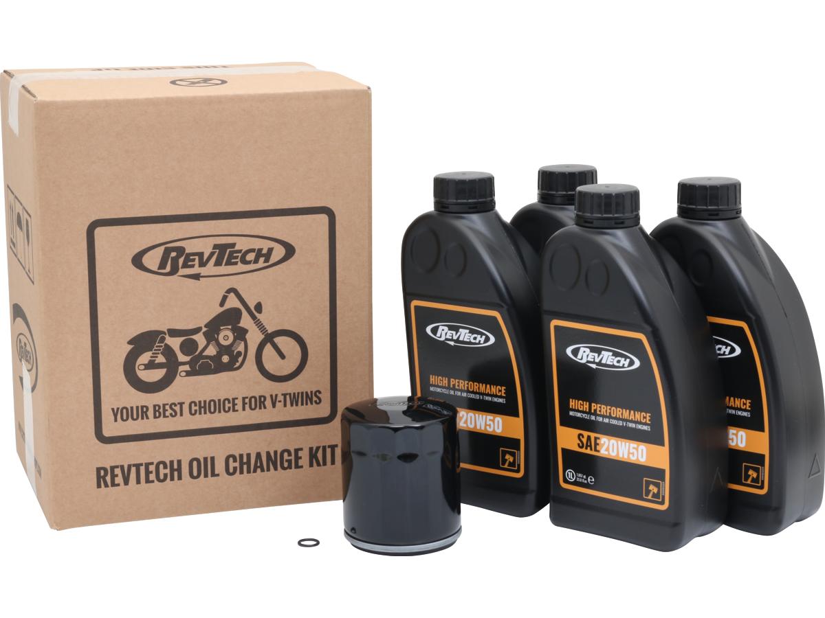 Rev Tech High Performance 4 Liter Sae20 W50 Engine Oil Change Kit Black Oil Filter Rev Tech Default Title