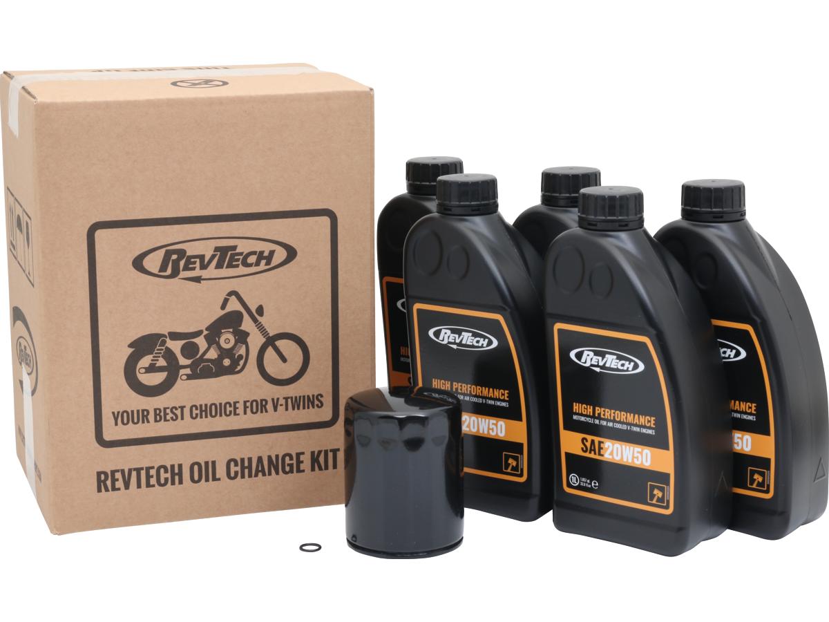 Rev Tech High Performance 5 Liter Sae20 W50 Engine Oil Change Kit Black Oil Filter Rev Tech Default Title