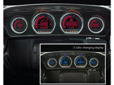 Koso Hd 03 4 Meter Instrument Kit Dual Color Changable Display (Red And Blue) Black Koso Default Title
