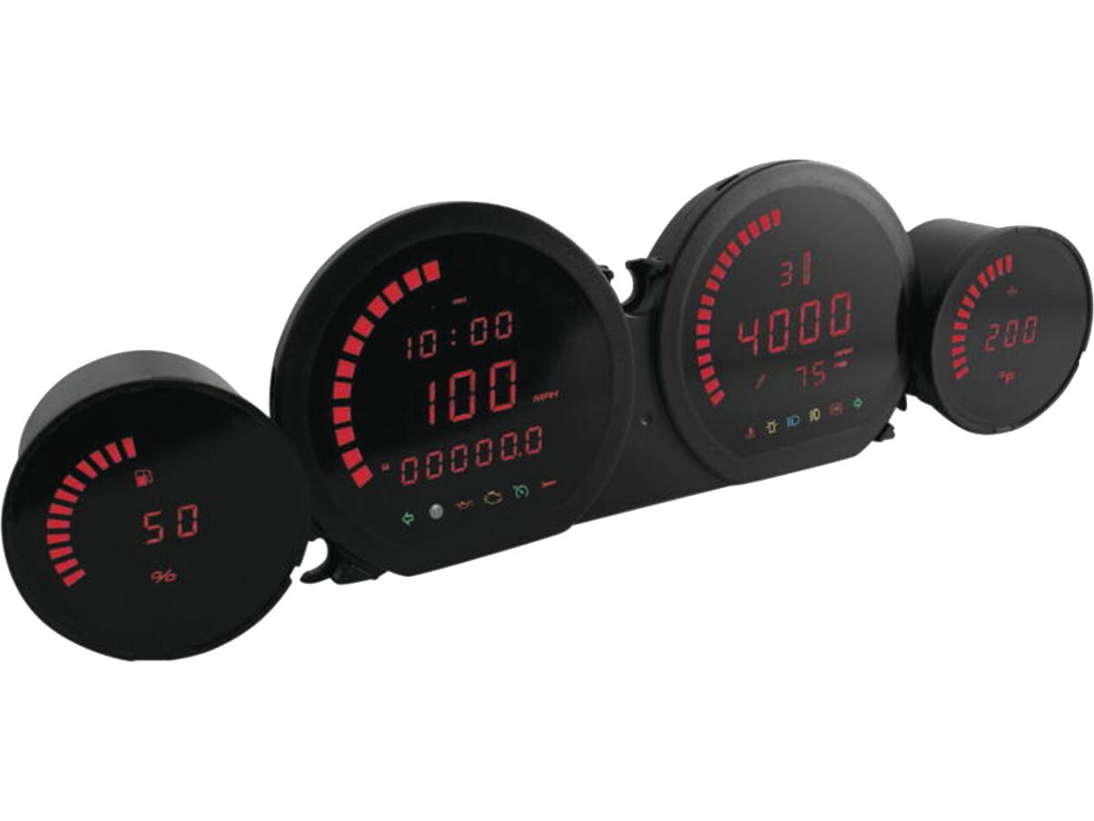 Koso Hd 06 4 Meter Instrument Kit Red Backlight Koso Default Title