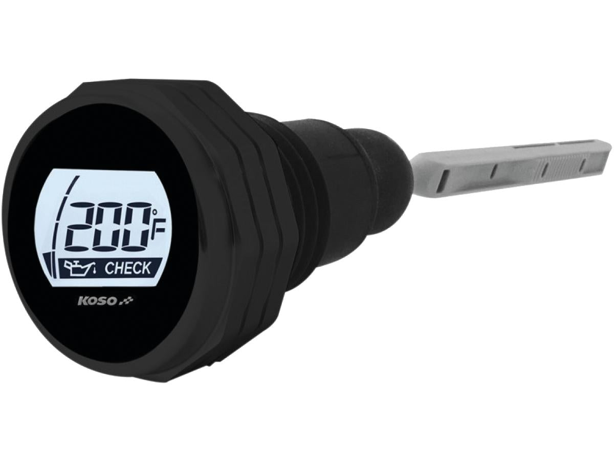 Koso Temperature Lcd Oil Dipstick Black Koso Default Title