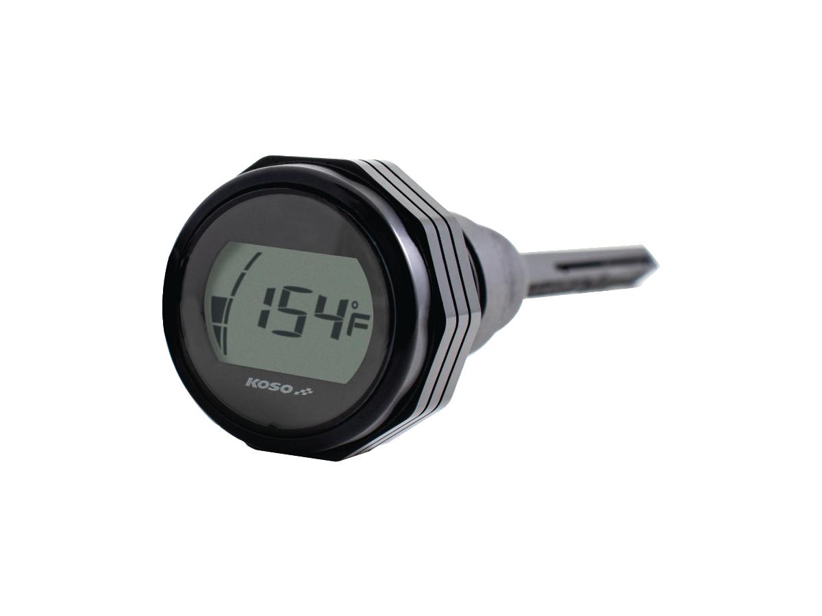 Koso Temperature Lcd Oil Dipstick Black Koso Default Title
