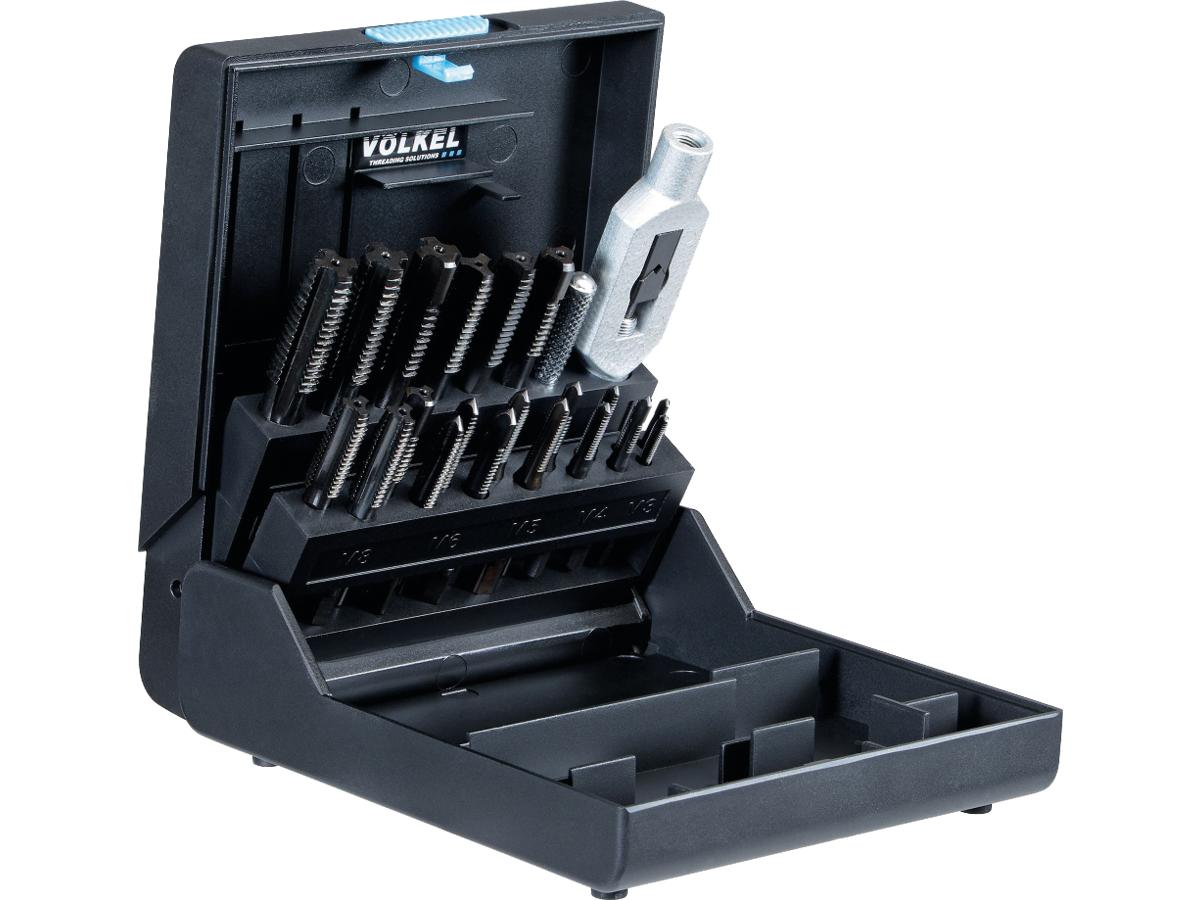 Voelkel M3 M12 Hss E Vap Hand Taps Set (Set Of 22 Pcs.) Voelkel Default Title