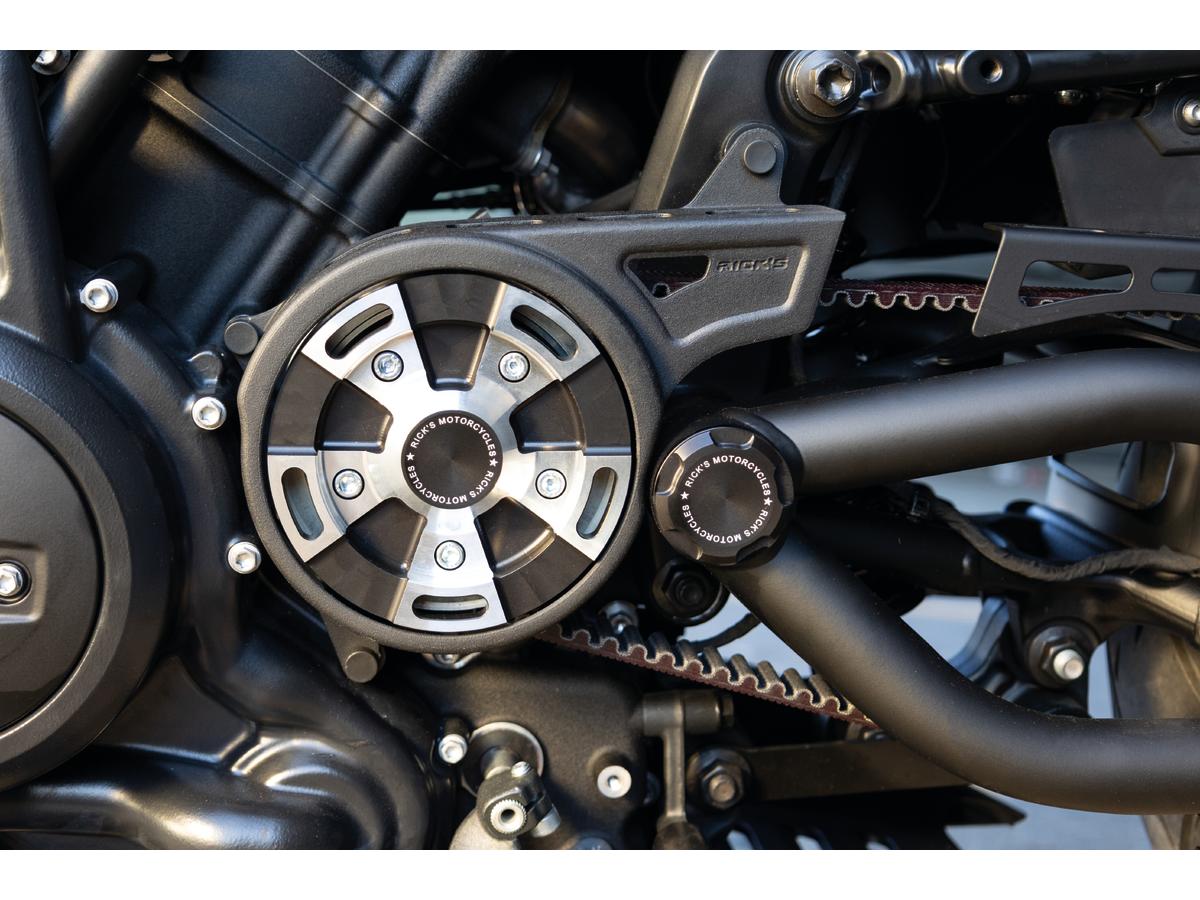 Ricks Motorcycles Sprocket And Front Pulley Cover For Sportster S And Nightster Black Ricks Motorcycles Default Title