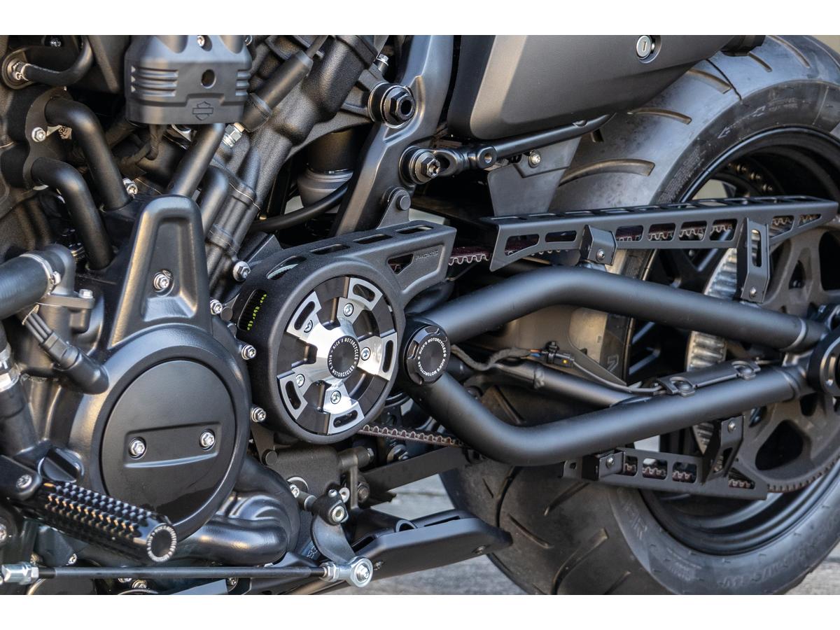 Ricks Motorcycles Sprocket And Front Pulley Cover For Sportster S And Nightster Black Ricks Motorcycles