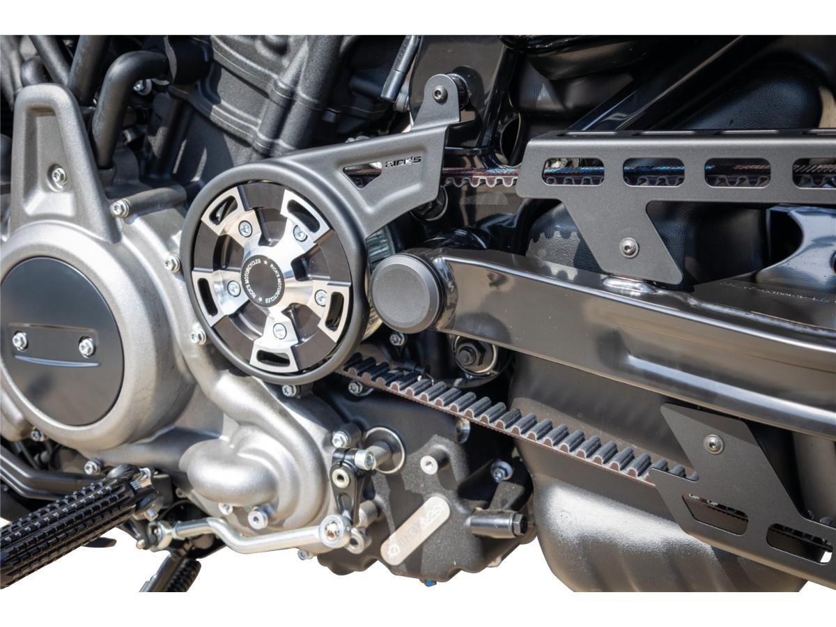 Ricks Motorcycles Sprocket And Front Pulley Cover For Sportster S And Nightster Black Ricks Motorcycles