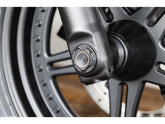 Ricks Motorcycles Premium Front Axle Cover With Ricks Logo Black Satin Ricks Motorcycles Default Title