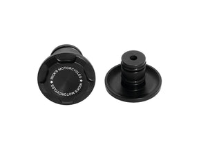 Ricks Motorcycles Premium Front Axle Cover With Ricks Logo Black Satin Ricks Motorcycles
