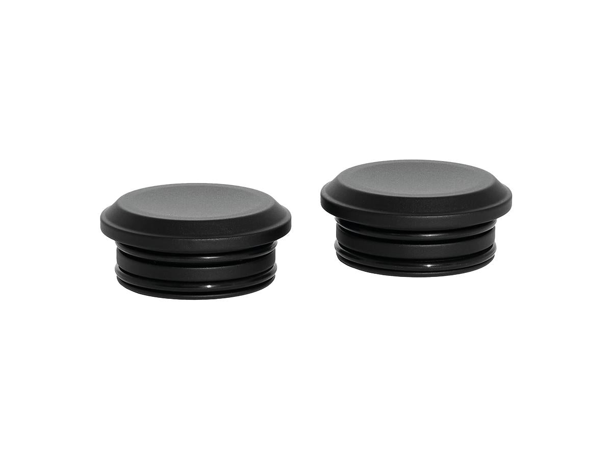 Ricks Motorcycles Smooth Swing Arm Axle Cover Without Ricks Logo Black Satin Ricks Motorcycles