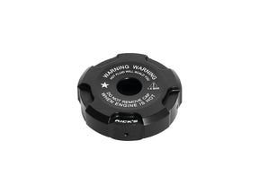 Ricks Motorcycles Premium Radiator Cap For Sportster S With Ricks Logo Satin Black Powder Coated Ricks Motorcycles
