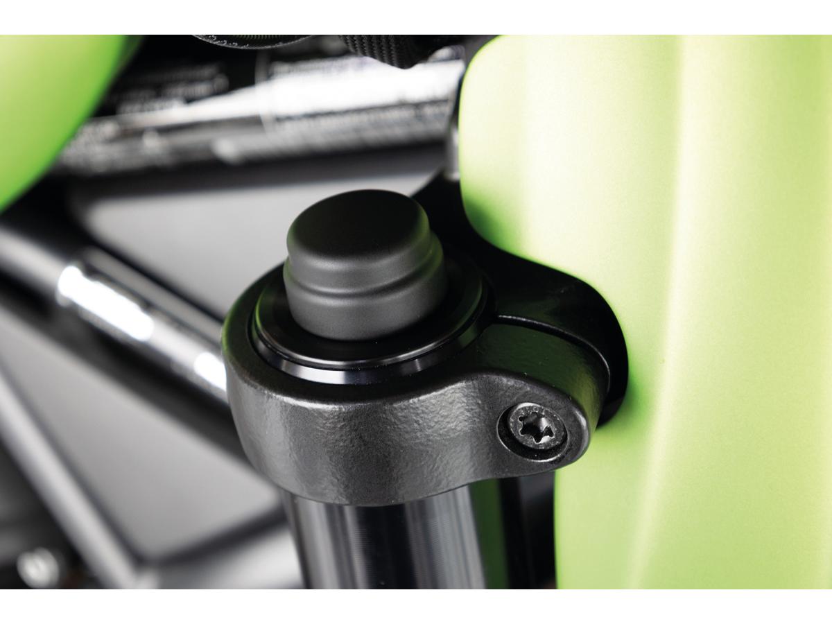 Ricks Motorcycles Upper Fork Stem Cover For Sportster S Small, Without Ricks Logo Black Satin Ricks Motorcycles Default Title