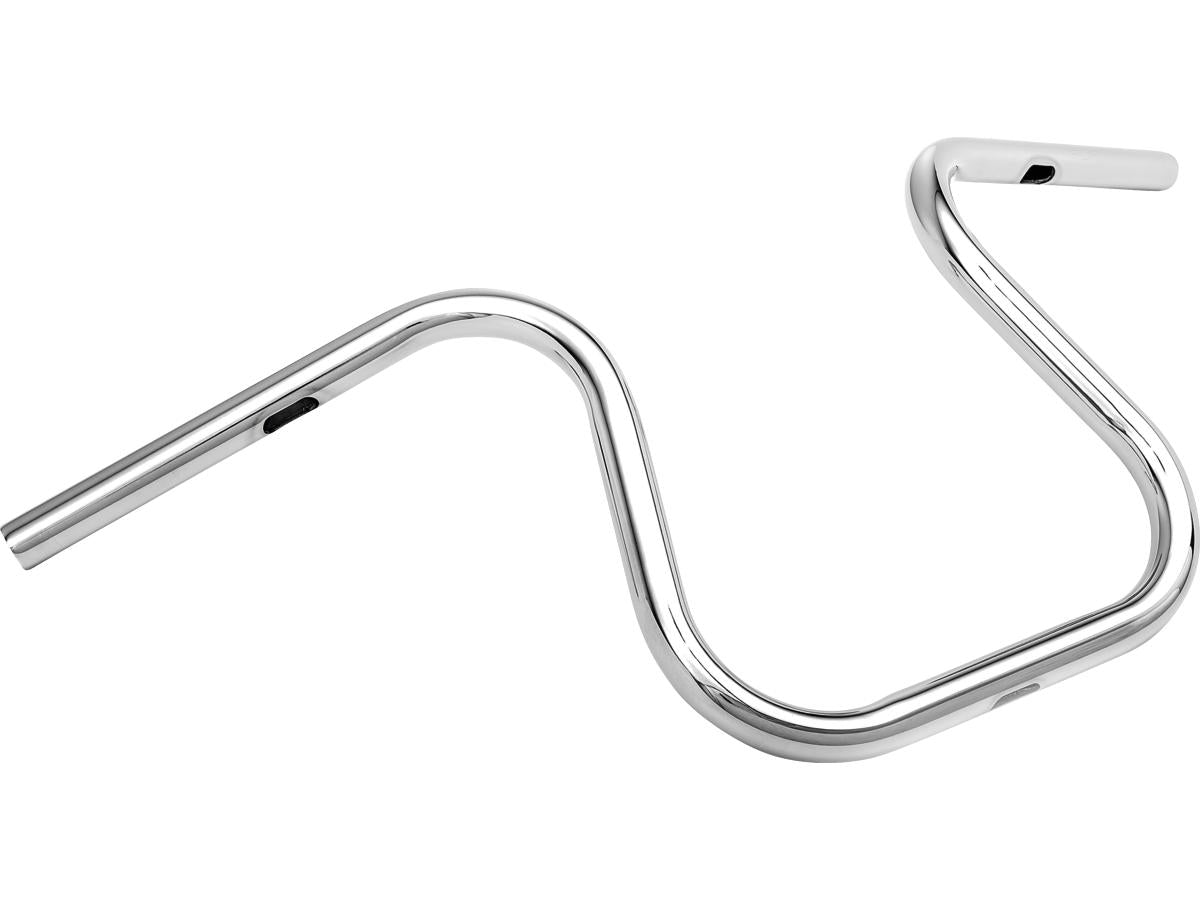 Highway Hawk Anfora 30 Handlebar Non Dimpled 3 Hole Chrome 1" Highway Hawk